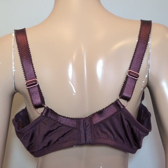 Adore Me Zita Bra Unlined Full Coverage Underwire Floral Lace Satin Bow 42D - Picture 10 of 16